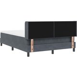  s opruga kutije Tamno siva 200 x 160 cm Baršun | shoptok.hr