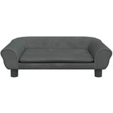  Krevet za pse tamnosivi 70 x 48 x 22 cm baršunasti | shoptok.hr