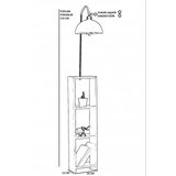 Opviq Stelo 8744 1 Podna lampa, Crna Slike