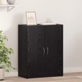 vidaXL Uredski Ormar Crni Hrast 60x32x77.5 cm Konstruirano Drvo | shoptok.hr