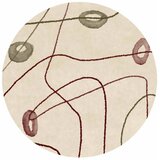  Okrugla fototapeta - Lines and shapes – bead labyrinth on a pale washed background 230x230 | shoptok.hr