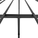 Metalni okvir za krevet s uzglavljem crni 140x190 cm | shoptok.hr