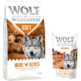 Wolf of Wilderness 12kg + 100g Snack "Explore the Wide Acres" piletina gratis! - Wild Acres - piletina (poluvlažna)