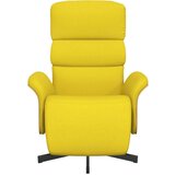  Naslonjač od tkanine s osloncem za noge svjetložuti | shoptok.hr