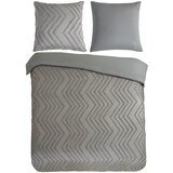 Good Morning Siva/rjava posteljnina za zakonsko posteljo/podaljšana iz mikrovlaken 200x220 cm Pure Zigzag – Cene