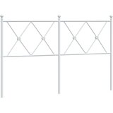  Metalno zamjensko uzglavlje bijelo 137 cm | Eponuda.com