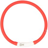 Duvo LED svetleća USB najlonska ogrlica crvena 70cm | Eponuda.com