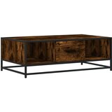  Stolić za kavu boja hrasta 100x57x35 cm od drva i metala | shoptok.hr