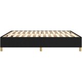  Za krevet s oprugama crni 180 x 200 cm od tkanine | shoptok.hr