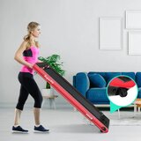  2 u 1 sklopiva traka za trčanje, prijenosna električna traka za trčanje - do 120 kg (crvena) | shoptok.hr