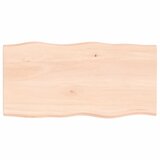 vidaXL Mizna plošča 100x50x2 cm neobdelana trdna hrastovina Cene