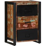 Ormarić s ladicama višebojni 50x35x70 cm masivno reciklirano drvo - 1 masivno obnovljeno drvo | shoptok.hr