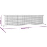  Teniska mreža crno-crvena 400 x 100 x 87 cm od poliestera | shoptok.hr