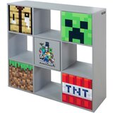 Minecraft REGAL 90/90/30 cm siva, večbarvno | Shoptok.si
