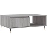 Maison Chic Klubska mizica - kavna mizica - Nizka mizica siva sonoma 90x60x35 cm inženirski les, (21752467) Cene