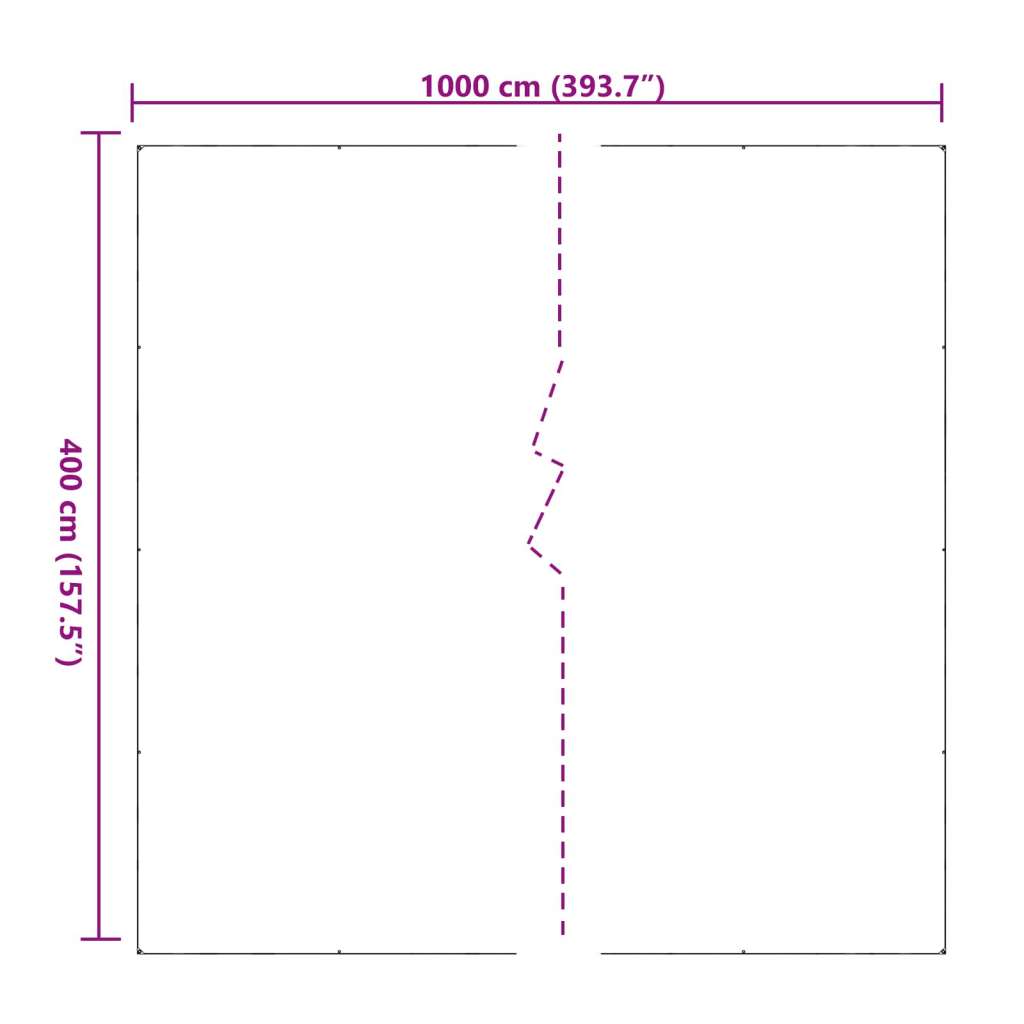 CERADA s rupama *Transparent*an 4 x 10 m Polietilen - 4 x 10 m | shoptok.hr