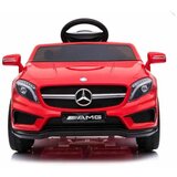Auto za decu Mercedes GLA 45 AMG na akumulator sa mekim gumama i kožnim sedištem – crveni