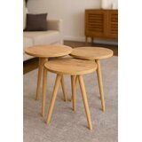 Hanah home Set podesivih stolića za kavu, 3 dijela, krem Cijene