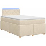  Boxspring krevet s madracem Krem 120 x 190 cm Tkanina | shoptok.hr
