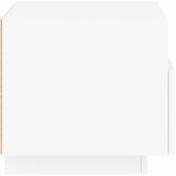  Noćni ormarić s LED svjetlima bijeli 40 x 39 x 37 cm | shoptok.hr