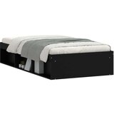 vidaXL Posteljni okvir črn 90x200 cm | Shoptok.si