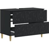  Kupaonski ormarić za sudoper DELFT Crna 82 x 41 x 59 cm - Crna | shoptok.hr