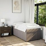  Krevet s oprugama i madracem smeđesivi 100 x 200 cm od tkanine | shoptok.hr