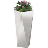  Cvetlično korito srebrna 30 x 30 x 75 cm Nerjaveče jeklo, (5000207385) | Shoptok.si