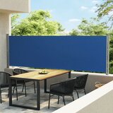  The Living Store Zložljiva stranska tenda za teraso 140x600 cm modra - Stranska Tenda, (21456597) Cene