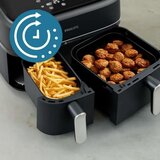 3000 serija NA351/00 friteza Dvostruko 9 L Samostoječi 2750 W Friteza na vroč zrak Črna, Srebro | Shoptok.si