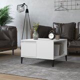 The Living Store Klubska mizica bela 55x55x36,5 cm inženirski les - Klubska Mizica, (21421303) | Shoptok.si