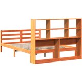 vidaXL Krevet s regalom za knjige bez madraca 120x190 cm masivno drvo | shoptok.hr