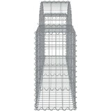  Obokana gabionska košara 7 kosov 200x30x60/80cm cinkano železo, (20757827) | Shoptok.si