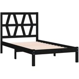  Okvir za krevet od borovine crni 75 x 190 cm 2FT6 jednokrevetni | shoptok.hr