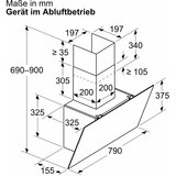 Bosch DWK85DK6K Serija 2 nagnjeni 80 cm odsesovalnik, | Shoptok.si