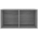  Kutija za pohranu vinilnih ploča siva 71 x 34 x 36 cm drvena | Eponuda.ba