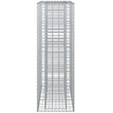  Gabionski uzdignuti krevet 2 pcs Srebrno 130 x 50 x 150 cm | shoptok.hr
