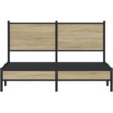 Metalni okvir kreveta bez madraca boja hrasta sonome 140x200 cm | shoptok.hr