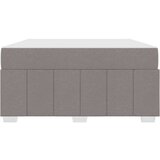  Konstrukcija postelje z vzmetnico Taupe 140 x 200 cm blago | Shoptok.si