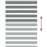 vidaXL Zebra senčilo temno sivo 95x150 cm tkanina širina 90,9 cm | Shoptok.si