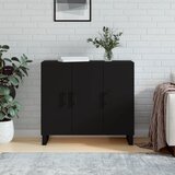 vidaXL Komoda crna 90x34x80 cm od konstruiranog drva Cijene