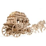 UGEARS 3D drvena mehanička puzzla Poštanska kočija | ePonuda.com