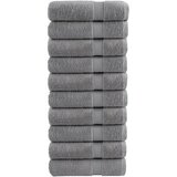 vidaXL Ručnici za kupanje SOLUND 10 kom sivi 100x150 cm 600 gsm | shoptok.hr