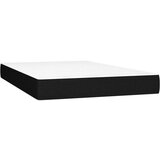  Krevet box spring s madracem LED crni 120 x 190 cm od tkanine | shoptok.hr