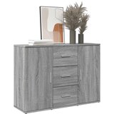 vidaXL Komoda siva sonoma 90,5x29,5x65 cm inženirski les | Shoptok.si