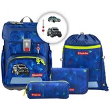Step by Step Šolska torba CLOUD, Police Truck Charly - 5-delni set | Shoptok.si