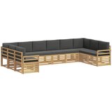  Set vanjskih sofa 10 pcs Bijela i antracit 363 x 190 x 73 cm | Eponuda.com