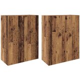  Ormarčići montirani na zid 2 pcs Staro drvo 69.5 x 34 x 90 cm | shoptok.hr