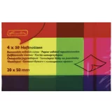 Herlitz Blok zastavice samoljepljive 20x50 mm, 50 zastavica, 4 neonske boje, papir,