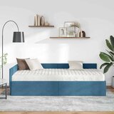  Kotni okvir postelje z matrico Drugo 2 pcs Modra Žamet, (5000124096) | Shoptok.si
